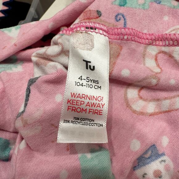 Tu Pinkmas Christmas Ruffle Long Sleeve Dress - Picture 7 of 7